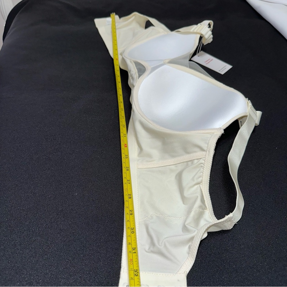Sonashape wireless molded cup bra size large ivory with lace NWT - Picture 8 of 9